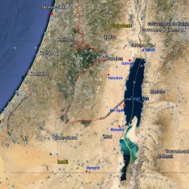 Israël centre - vue satellite