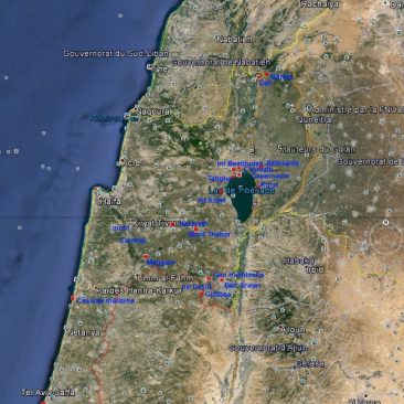 Israël nord - vue satellite