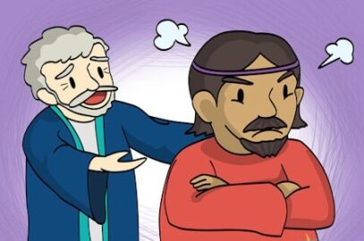 Un père répond à son fils, illustrant Luc 15:31