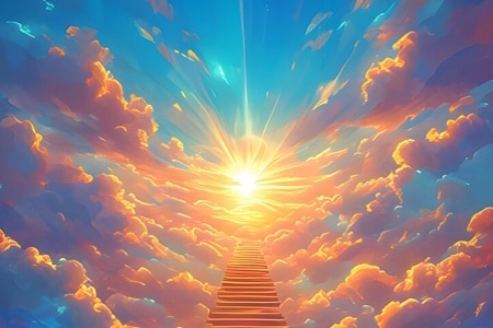 Jésus dans sa gloire, révélant sa puissance divine éternelle.